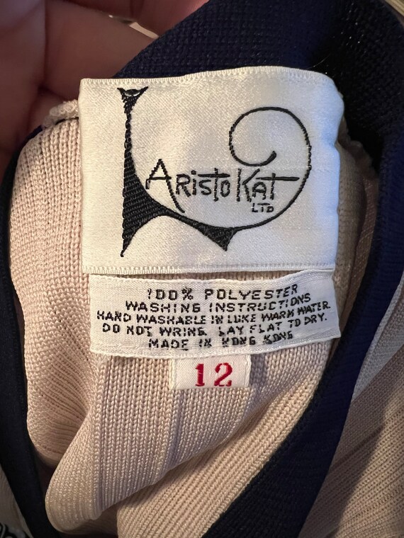 1970's Arista Kat Three Piece Top Skirt and Sweat… - image 3
