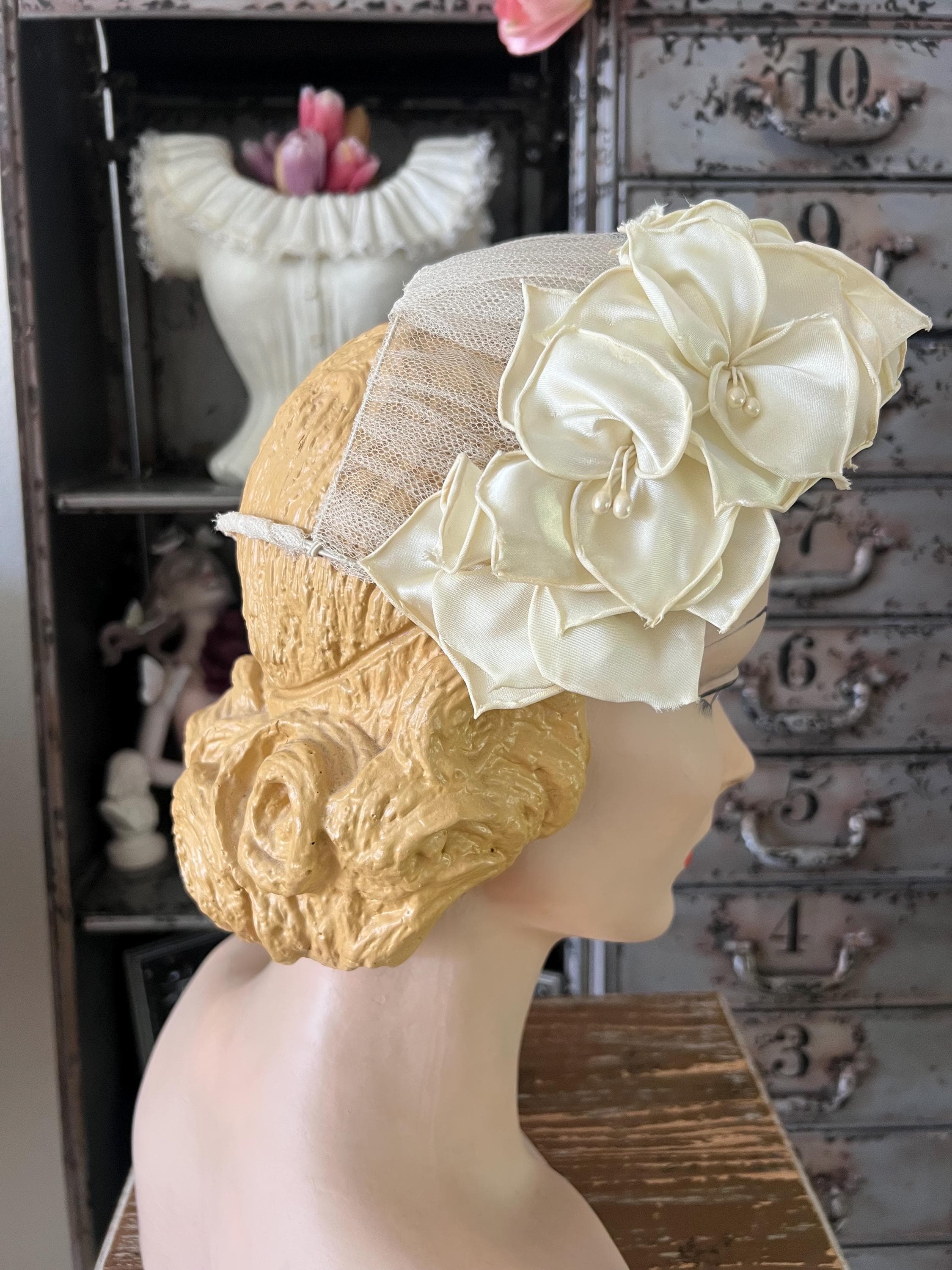 1940s Veil Hat - Etsy