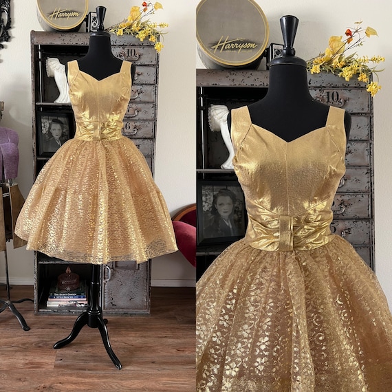 gold formal dress