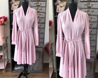 1970's Dusty Pink Dress Medium