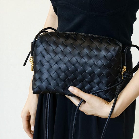 Handwoven Leather Shoulder Bag, Full Grain Woven Tote, Multiple Colors