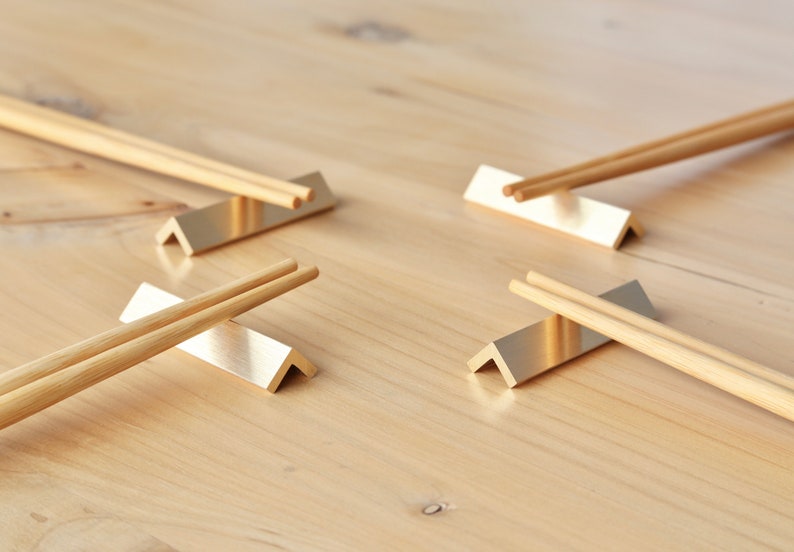 Chopstick Rests Brass Hashioki Table Decor Dining Table Etsy