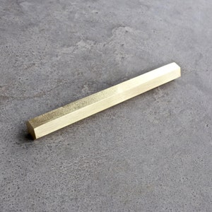 Brass Paper Weight Desk Accessory Modern Paper Weight Rain Pattern