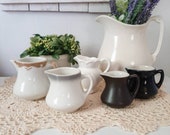 Vintage Restaurantware Creamer Pitchers
