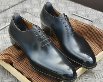 Bespoke Men's Handmade classic business all match pure handmade custom leather shoes For Wedding Event Shoes  2026