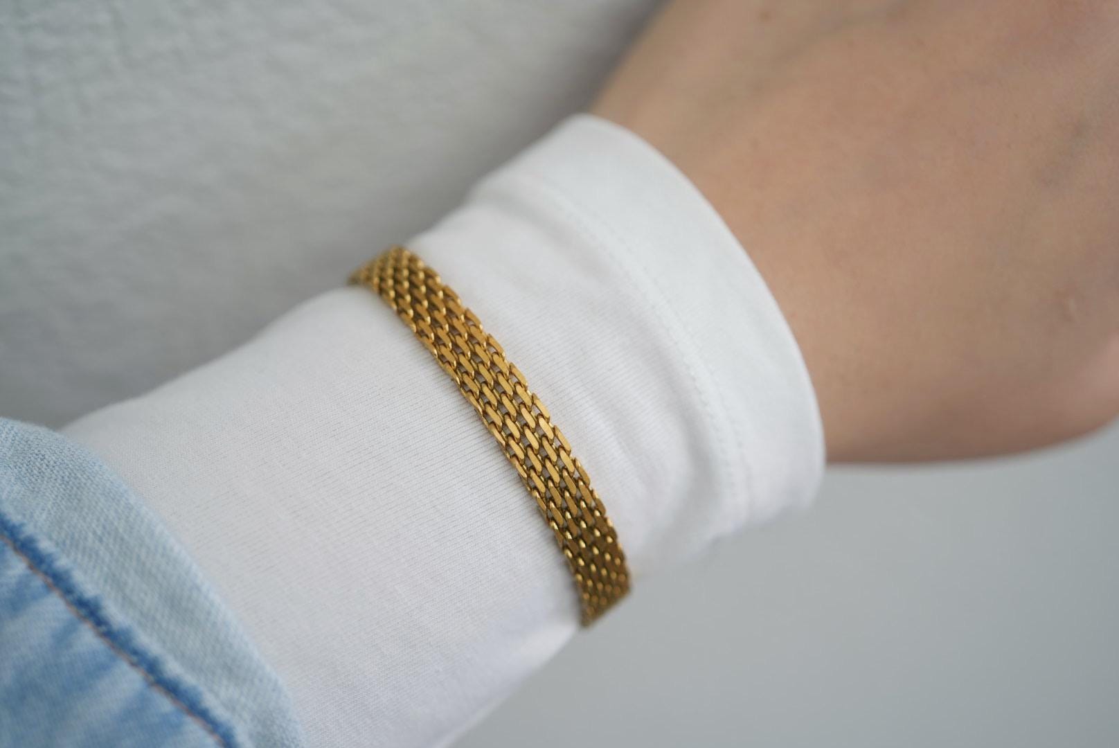 Bracelet Strass Bicolore Bleu Et Diamant - Neuf Avec étiquettes, élastique