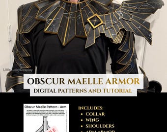 Armadura oscura: patrones y tutorial en PDF
