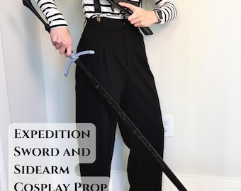 Expedition Sword and Sidearm Cosplay Prop 3D Printed Kit – Battle Damaged
