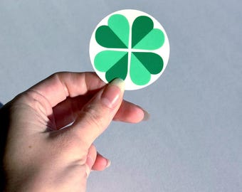 LittleLuckyCosplay Shamrock 2x2 Transparent Logo Vinyl Sticker