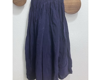 VTG Saddle Ridge donkerpaarse maxi-rok western dames P Small Coastal Cowgirl