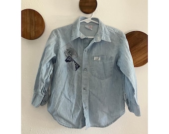 Camisa vaquera con botones GUESS de George Marciano, años 80