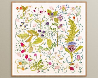 Botanicals, Floral Watercolour, Giclée Fine Art Print