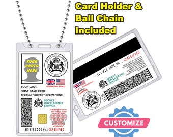 Neuheit 007 SIS MI6 Ausweis Prop [individualisierbar] PVC