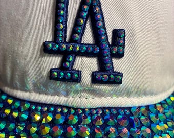 Rhinestone Dodgers Hat
