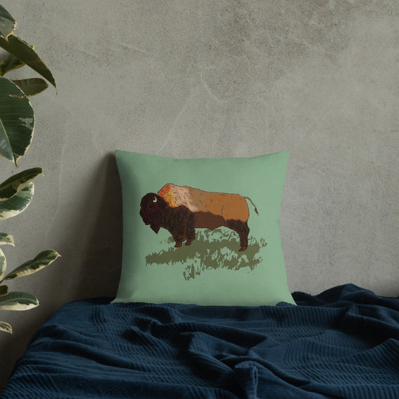 Takt Forkert mave Wild Buffalo Premium Pillow Bison Pillow Western Bison Home | Etsy
