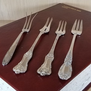 STERLING FORKS-Vintage Sterling Silver-Antique Dining