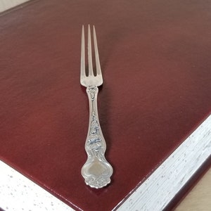 WHITEHALL STERLING FORK-Silver-Vintage Dining-Antique Eating