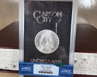 GSA CARSON City-1883-Graded MS63+-CAC-Vintage Morgan Silver Dollar-Uncirculated