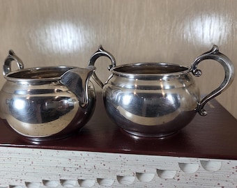 GORHAM SUGAR & CREAMER-Vintage Sterling Silver-Coffee-Tea-Antique