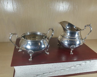 FISHER SUGAR and CREAMER-Vintage-Sterling Silver