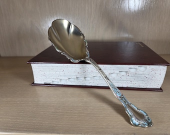 GORHAM STERLING Enamel Tomato Spoon-Vintage Louis XVI-Antique Silver