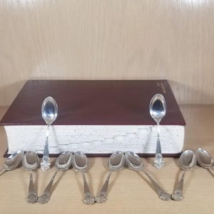 10 DEMITASSE SPOONS-TOWLE-Vintage Sterling Silver-Georgina Pattern 1898-Antique Coffee Spoon