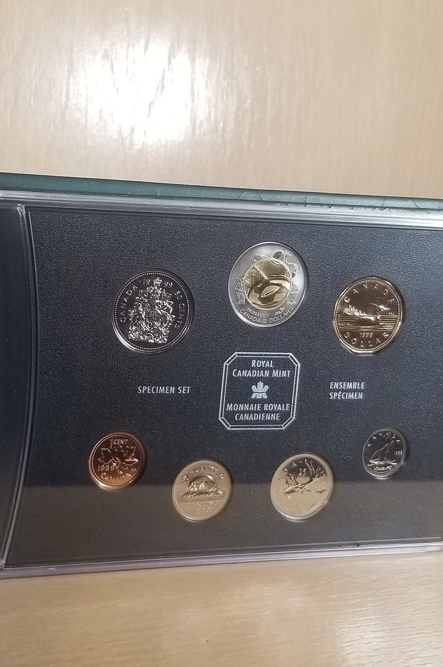 CANADA SPECIMEN Set-1999-vintage Coins-royal Canadian Mint-queen