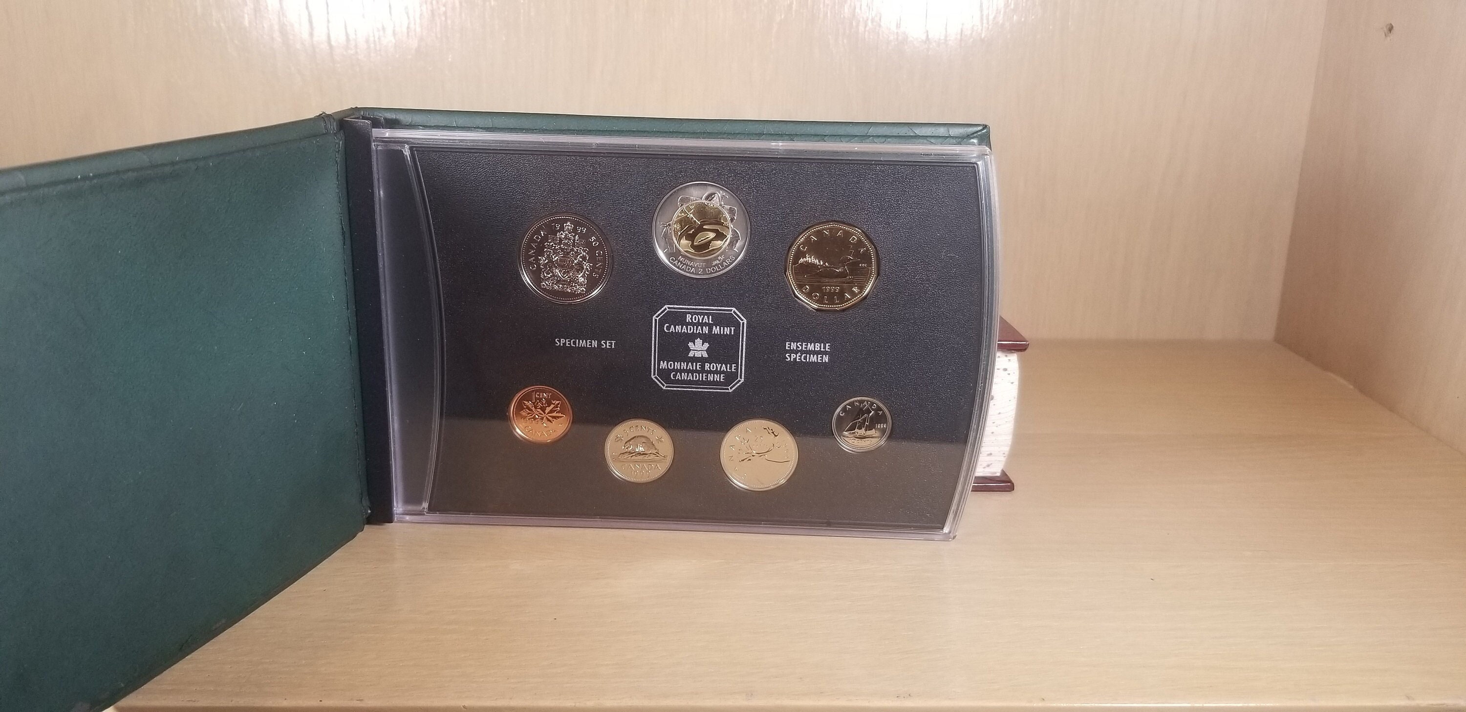CANADA SPECIMEN Set-1999-vintage Coins-royal Canadian Mint-queen