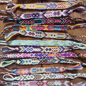 Embroidery floss friendship bracelet