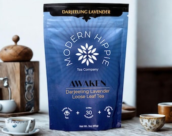 AWAKEN | Darjeeling Lavender | Organic Loose Leaf Tea | Black Tea | Smooth