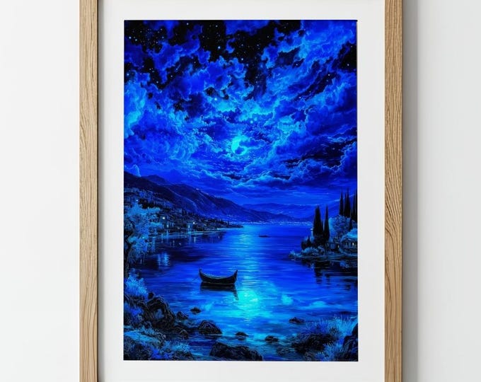 Featured listing image: Sea of Galilee Wall Art, Christian Wall Art, Biblical Lake Print, Religious Home Decor, Christian Landscape Art, Faith Decor