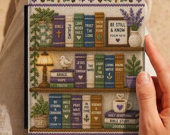 Christian Bookshelf Kindle Case, Bible Verse Reader Cover, Faith Inspired Devotional Design, Paperwhite Case Gift