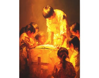 Where the Bible Is Whispered | Christian Missionary Serving Underground Church | Canvas Art