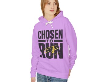 Chosen to Run Christian Hoodie | Graphic, 100% ring-spun US cotton