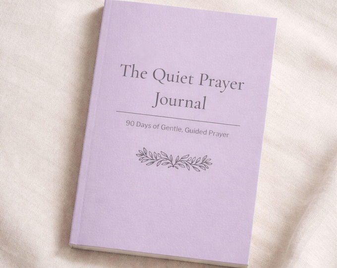 Featured listing image: Guided Christian Prayer Journal | The Quiet Prayer Journal, 90 Days of Gentle Guided Prayer