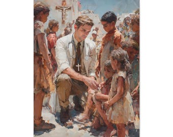 Faith in Action Medical Mission | Christian Missionary Canvas Art