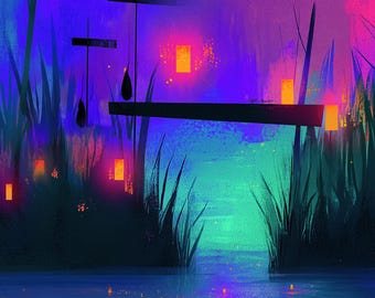 Christian Wall Art – “Light in the Mist” | Digital Download | Inspirational Decor