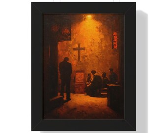 Whispers of Faith in the Hidden Church Museum Grade Print | Fine Art Christian Matte