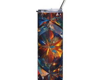 Kaleidoscope Abstract Prism Tumbler | Stainless Steel 20oz