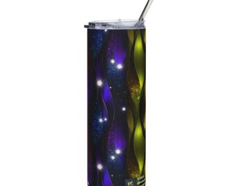 Galaxy Swirl Stainless Steel Tumbler | 20oz Cosmic Night Sky