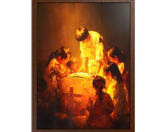 Where the Bible Is Whispered | Christian Missionary Serving Underground Church | Framed Matte