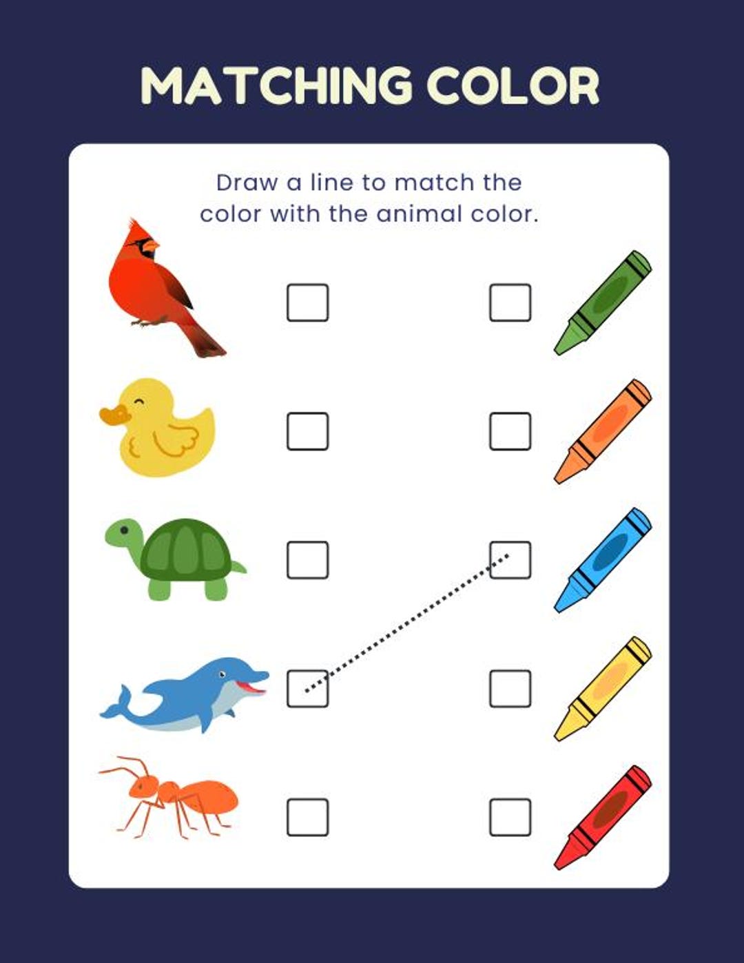 Printable Matching Worksheets for Kids | Preschool & Kindergarten ...