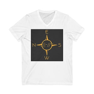 Twenty One Pilots | Inspired V neck Tee Compass Logo Tee | V-Neck Shirt