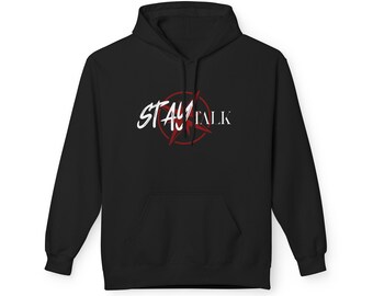 STAYtalk Logo Hoodie | Minimalistisches Script Logo, weicher Pullover