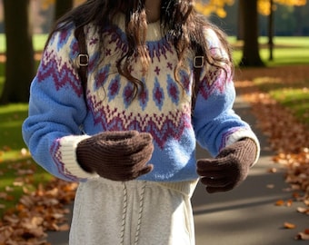 Vintage Ralph Lauren Cable Knit Cotton Sweater - 90s Red V-neck 3X