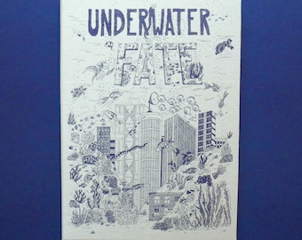 Livre d'art entièrement fait-main - Underwater Fate - tiraje limitado, firmado y numérico