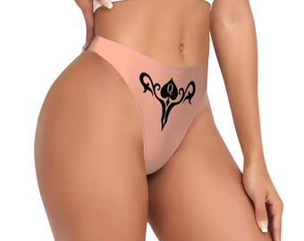 QOS Thong for Women | Queen of Spade Lingerie | Blacked Underwear