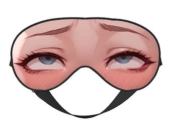 Ahegao Sleep Mask Blindfold with Adjustable Buckle | QOS | Queen of Spade