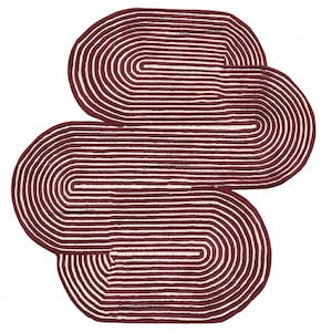Irregular Shape, Custom Area Rug Hand-Tufted New Zealand Wool Rug Living Room Moroccan Runner
