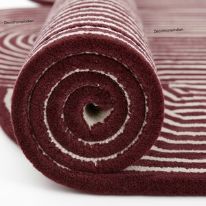Irregular Shape, Custom Area Rug Hand-Tufted New Zealand Wool Rug Living Room Moroccan Runner